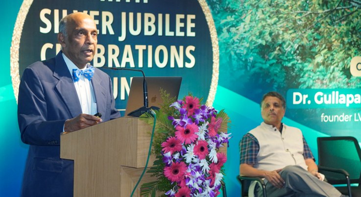 IIIT Hyderabad launches 18 month long Silver Jubilee Celebrations with a Foundation Day Lecture by Dr. Gullapalli Nagewara Rao, Founder LV Prasad Eye Institute