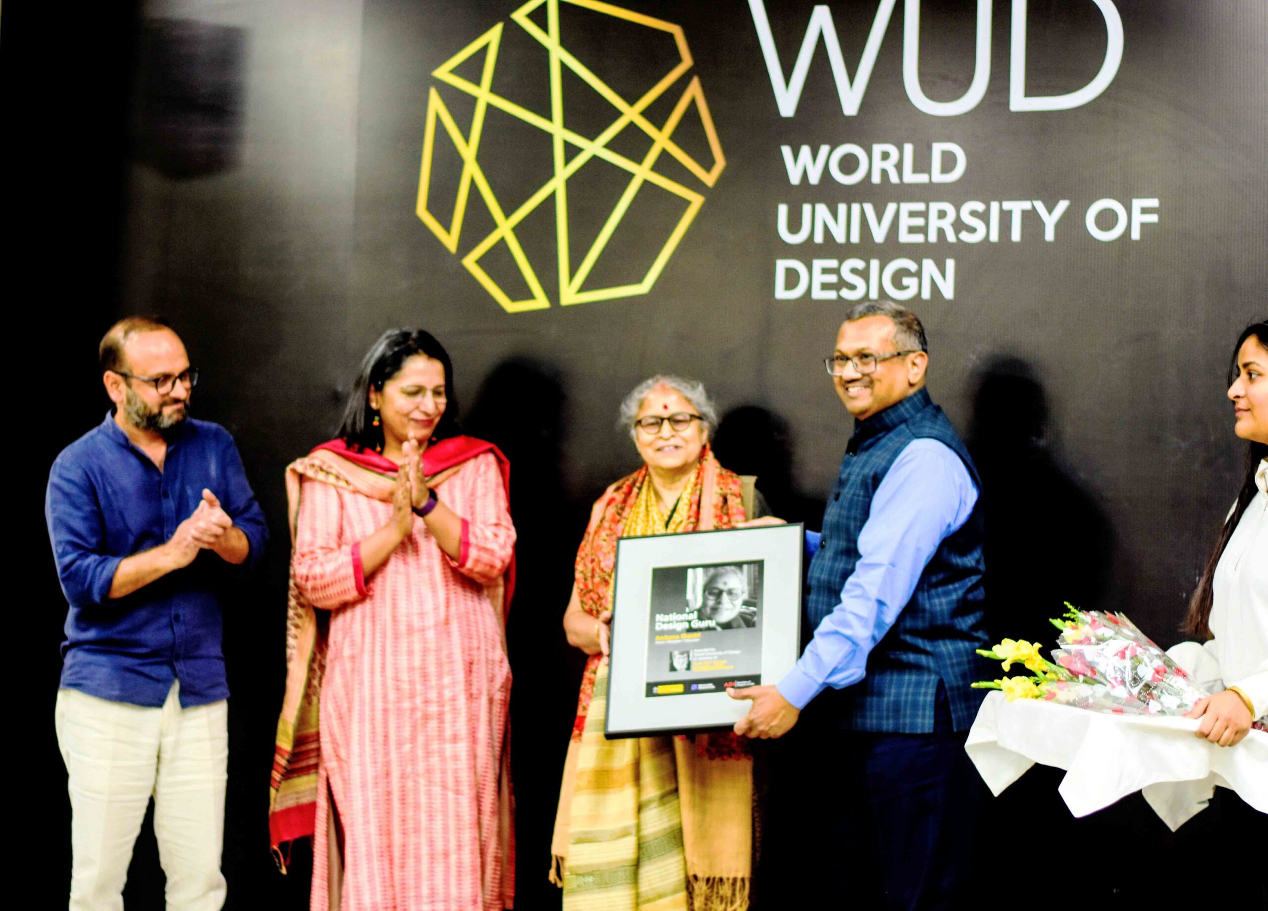 World University of Design felicitates Prof. Archana Shastri with National Design Guru title
