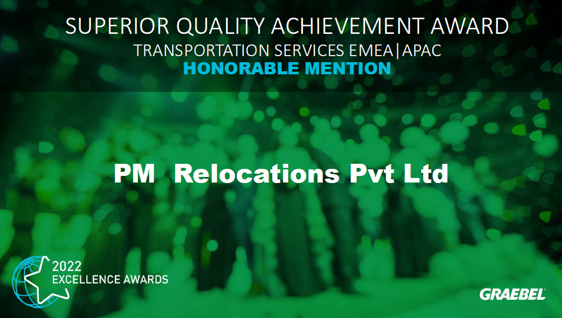 PM Relocations Pvt Ltd. Bags Prestigious International Recognitions at Global RMC Platforms