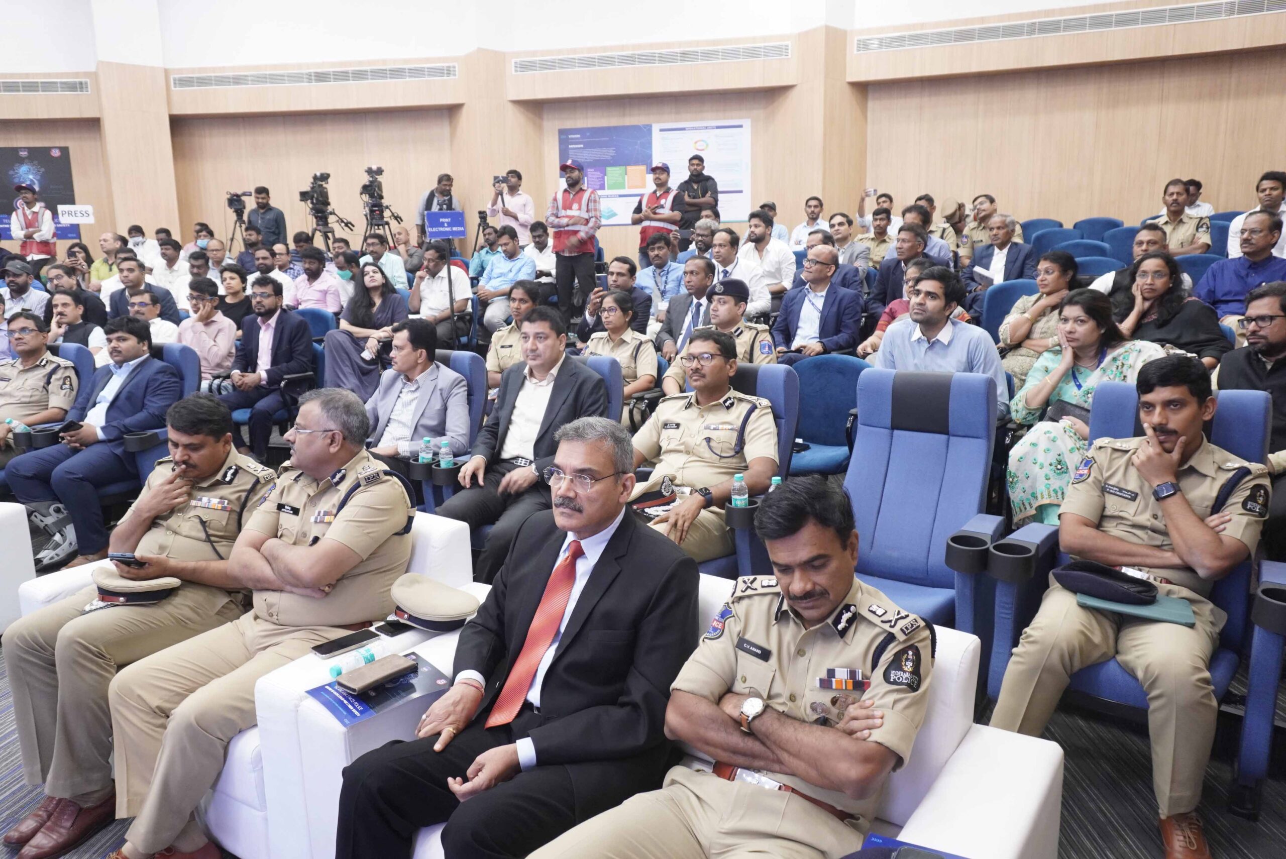 KTR inaugurated ‘Telangana State Police Centre of Excellence for Cyber Safety’, a first-of-its-kind initiative in India to secure the Cyber Ecosystem for the State.