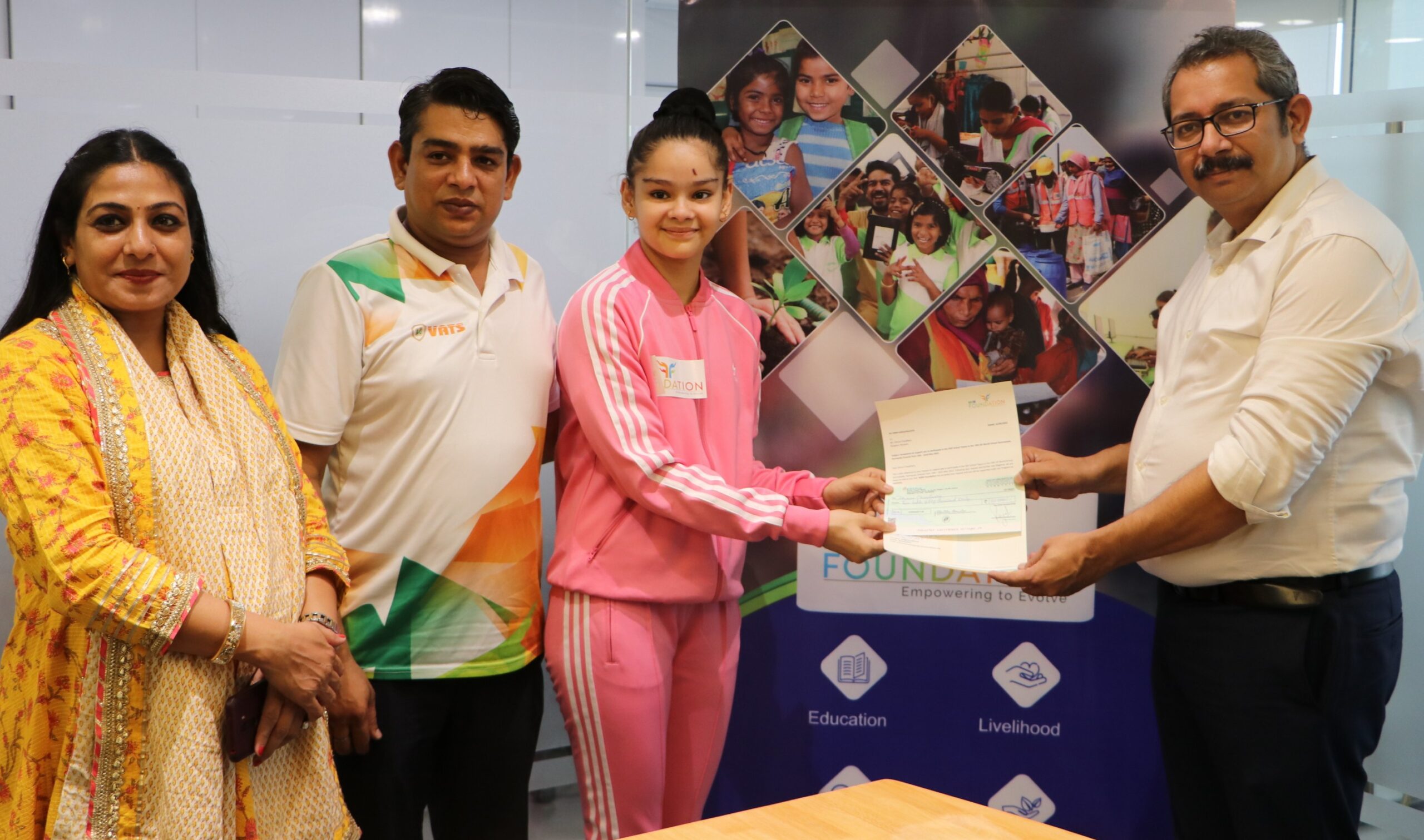 Rhythmic Gymnast Dhruvi Choudhary Leaves for ISF School World Games 2022 in France (3)