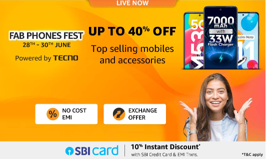 Amazon.in announces Fab Phones Fest powered by Tecno
