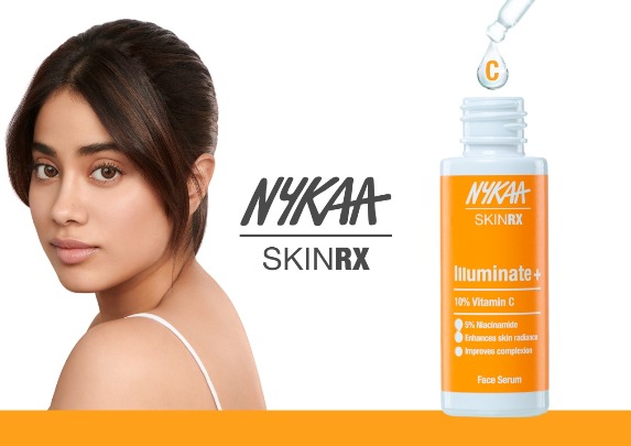 Kickstart your skincare journey with Nykaa SKINRX 10% Vitamin C Serum with 5% Niacinamide