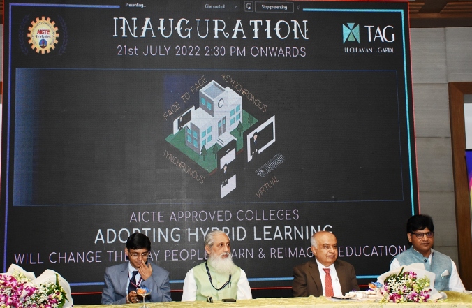 World’sLargest Hybrid Learning Workshopfor Heads of 10KAICTE approved Institutes and Colleges,conducted by Tech Avant-Garde (TAG).