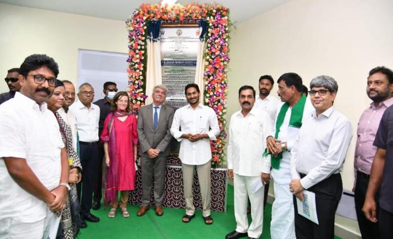 AP CM YS Jagan Mohan Reddy lays the foundation for US based NuTech Biosciences Unit