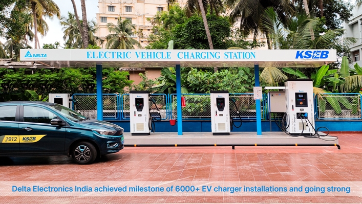 Delta Successfully Fostering India’s e-Mobility New Era as it Reaches 6,000 EV Charger Deployment Milestone in the Country