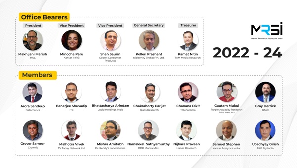 Market Research Society of India Elects New Managing Committee with Manish Makhijanias President at the 34th Annual General Meeting