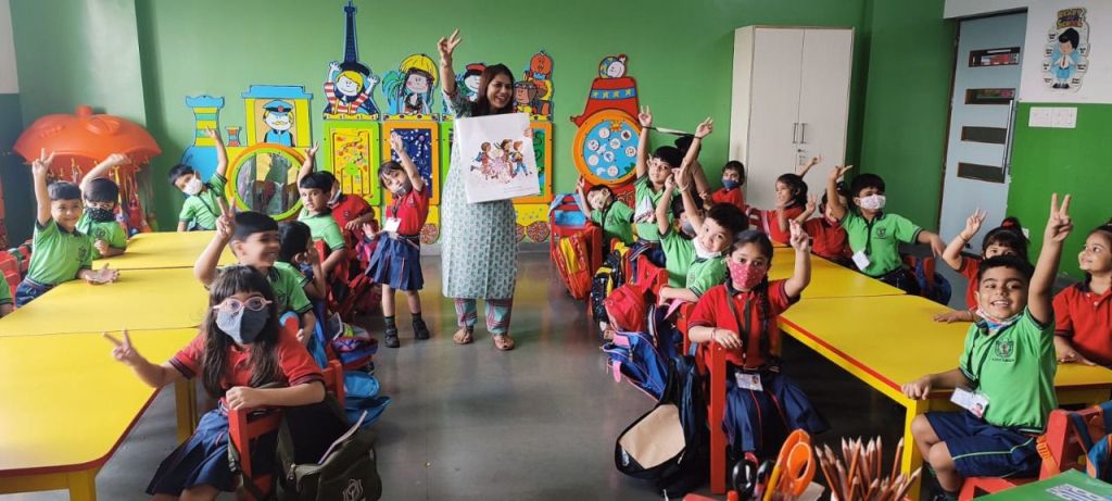 Language Proficiency development, Enriching Moral values- an essential blend of DPS RNE’s storytelling session for young children