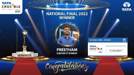 Tata Crucible Campus Quiz 2022 National Finals