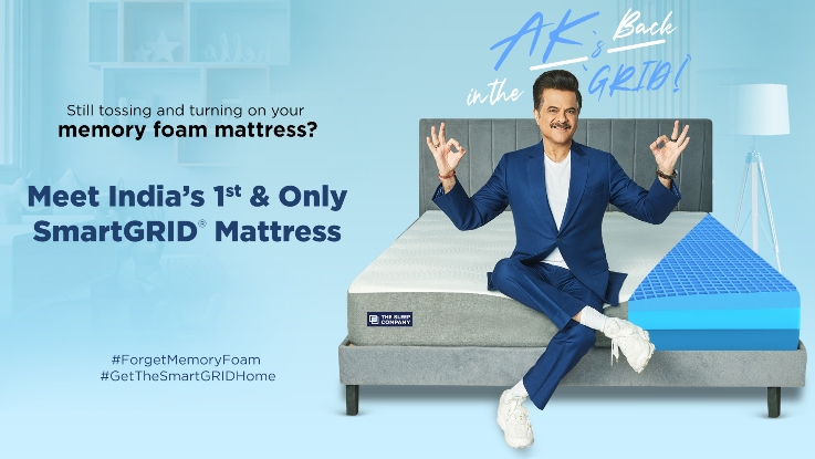Anil Kapoor chooses The Sleep Company's SmartGRID mattress over memory foam in the brand's new campaign