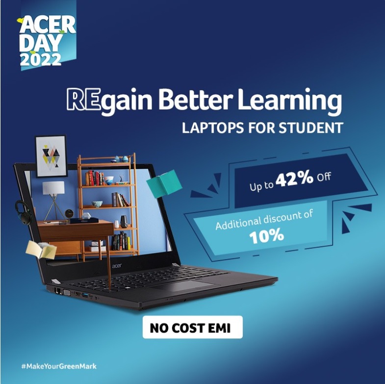 Acer Day Sale is here! Hurry and grab exclusive deals & offer from your favourite brand