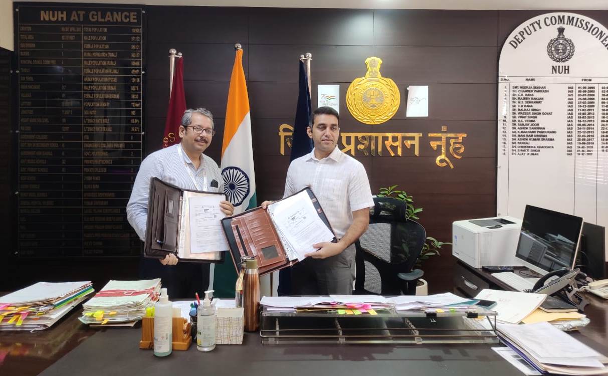 MoU Signed Between District Administration Nuh and the M3M Foundation to Develop SmartClass in Government Schools