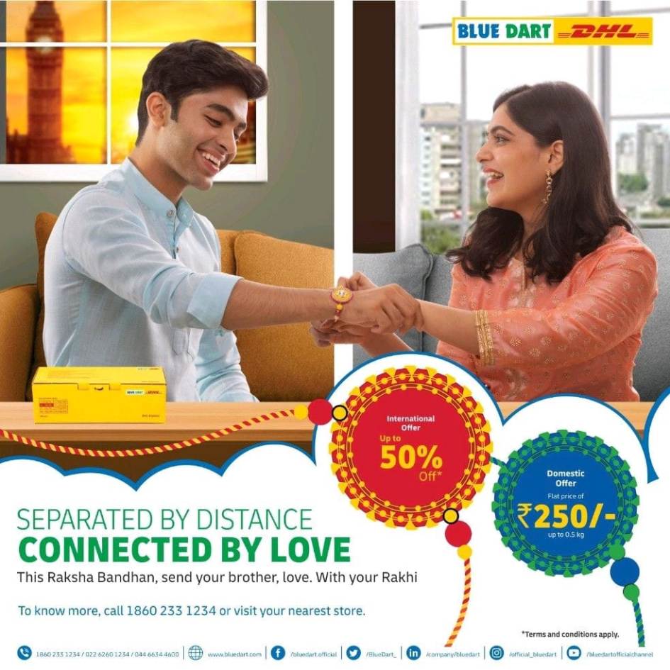 Celebrate Raksha Bandhan with Blue Dart’s Rakhi Express Offer