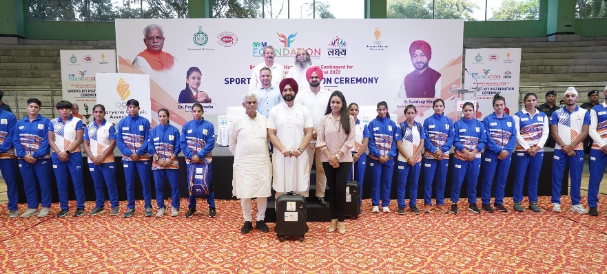 M3M Foundation Distributed Approx 1000 Sports Kits to Haryana's Players and Officials Participating in the 36th National Games of India in Gujarat