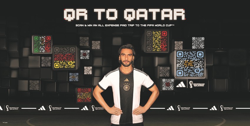 Adidas launches an innovative scannable film ‘qr to qatar’ for the fifa world cup™with bollywood superstar ranveer singh