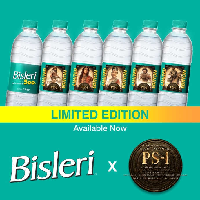 Bisleri continues to build local brand love through partnership with ponniyin selvan: i (ps 1)