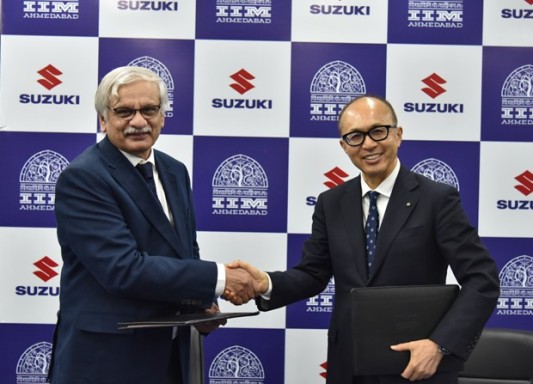 IIM Ahmedabad and Suzuki Motor Corporation, Japan enter into a partnership agreement to collaborate on academic and industry relevant projects