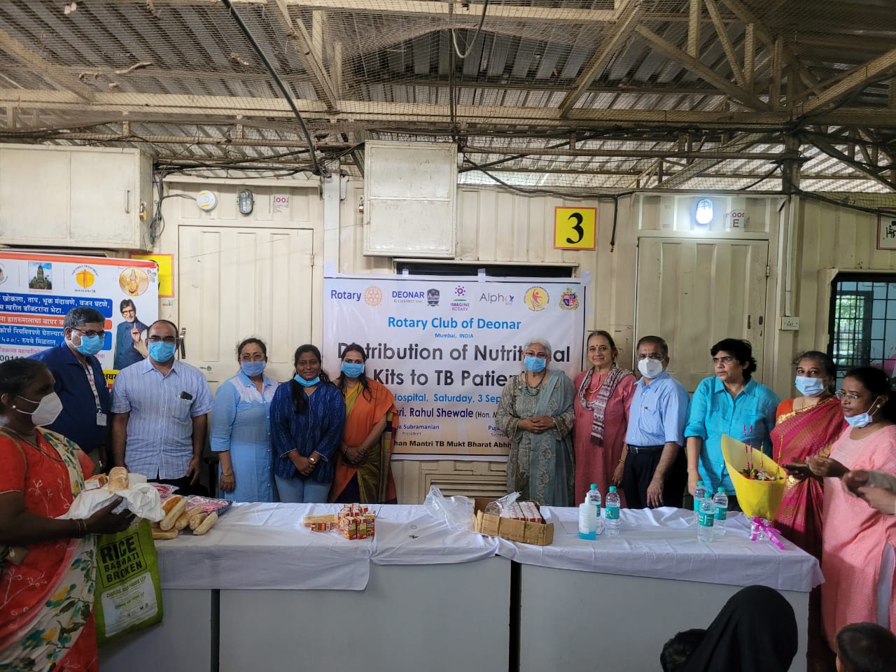 Nutritional Food Kits distributed to TB patients