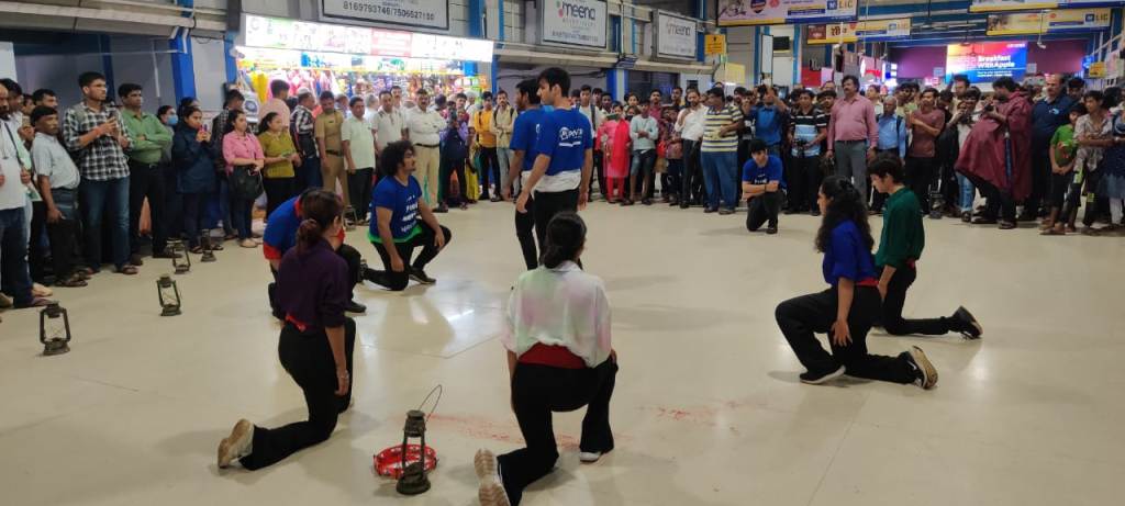 Students of Whistling Woods International Captivate Audience through Street Play to Raise Awareness around Suicide Prevention