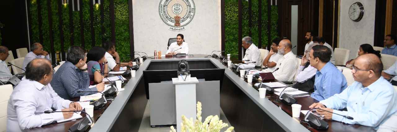 AP CM YS JAGAN MOHAN REDDY REVIEWS THE PROGRESS OF THE RE-SURVEY IN THE STATE