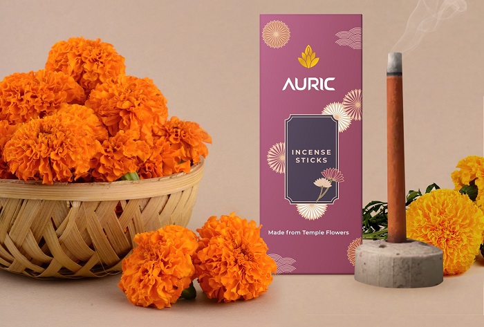 Auric Bamboo less Dhoop Sticks Made from Temple Flowers_1