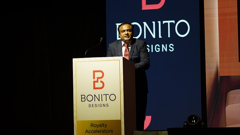 Chief Executive Officer, Bonito Designs, Amit Parsuramka at the launch of the Gauri Khan and Manish Malhotra collaboration in Bangalore