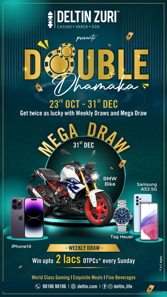Deltin Zuri is All Set to Host ‘double Dhamaka’ This Festive Season