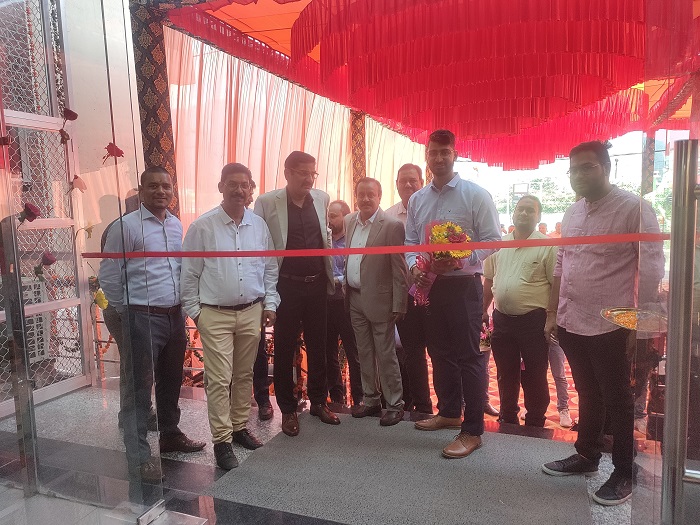 Mr. Vivek Gupta, Sr. General Manager & Mr. Gyanendra Vir Pratihar, General Manager - Somany Ceramics Ltd. inaugrating the latest Duragres Lounge in Rishikesh