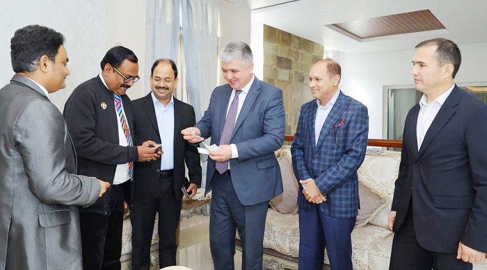 Uzbekistan’s Ambassador to India, HE Mr Dilshod Akhatov, calls on Dr Nawab Mir Nasir Ali Khan