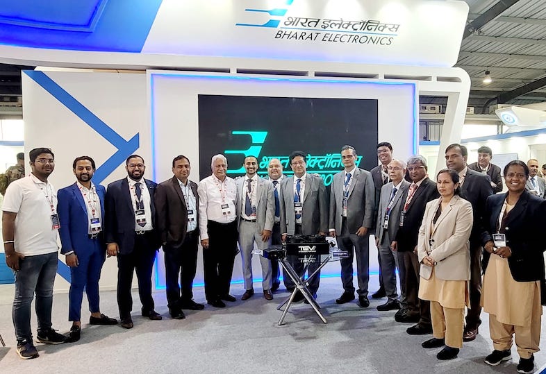 Triton EV's HImanshu B Patel with entire BEL Team and TEV's Team