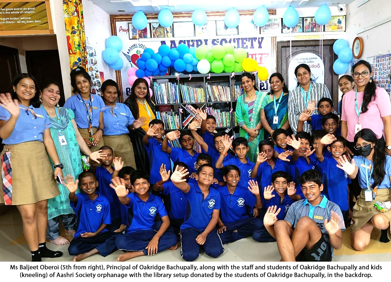 Oakridge students sponsor the educational needs of the kids at an orphanage!