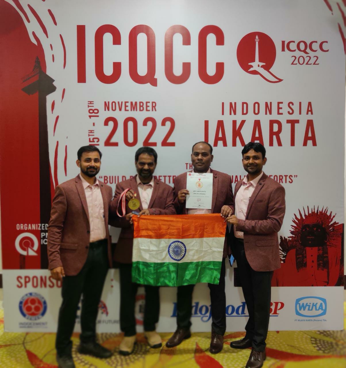 NTPC team wins GOLD award in the 47th ICQCC-2022 in Jakarta