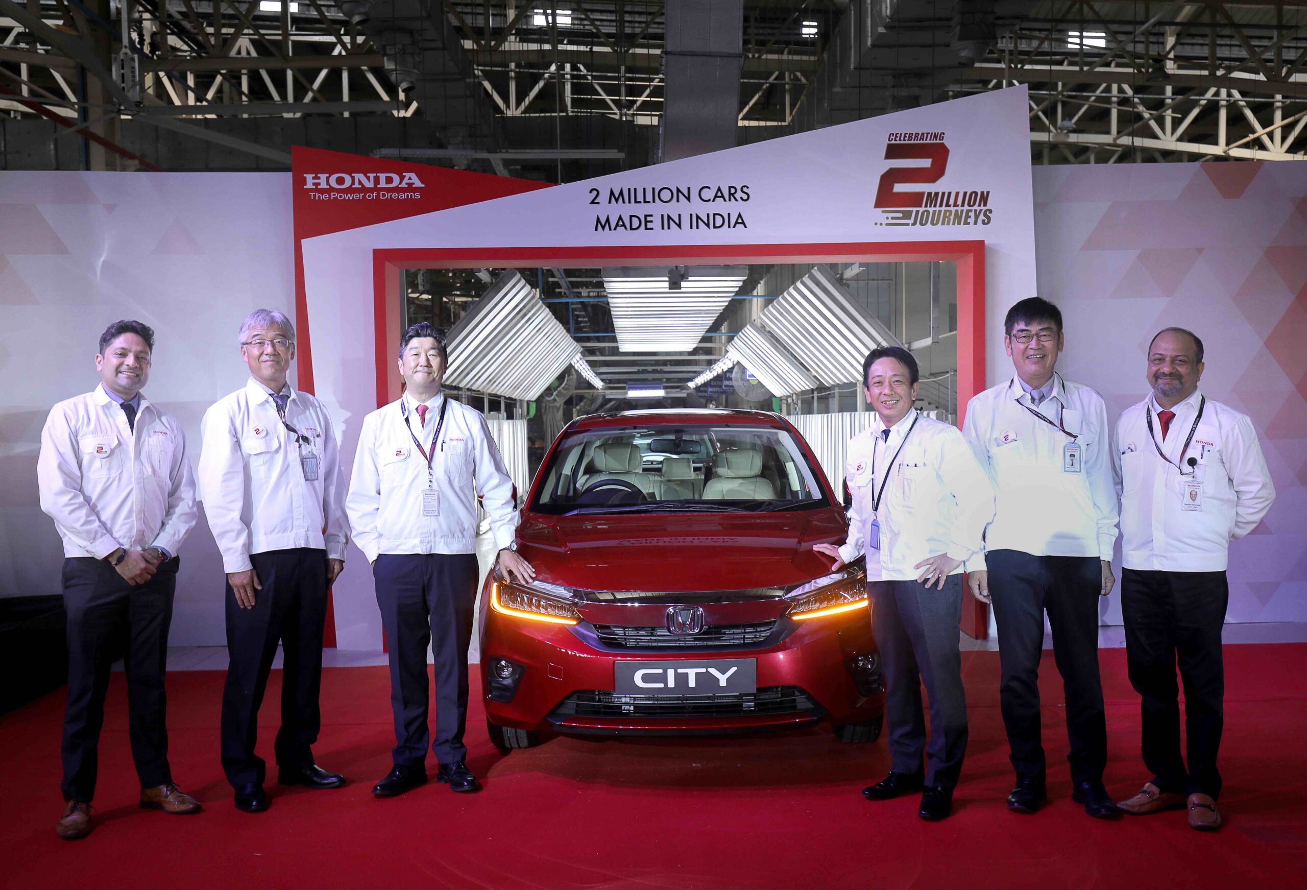 2 Million Production Roll out of Honda Cars India