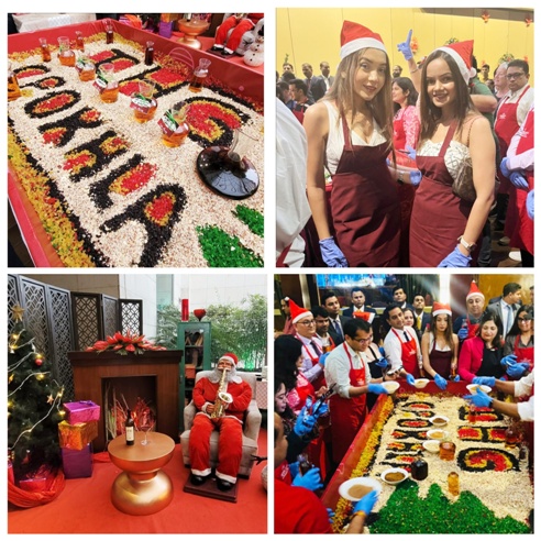 ‘Jingle and Mingle’ at the traditional Cake Mixing ceremony at Crowne Plaza New Delhi Okhla