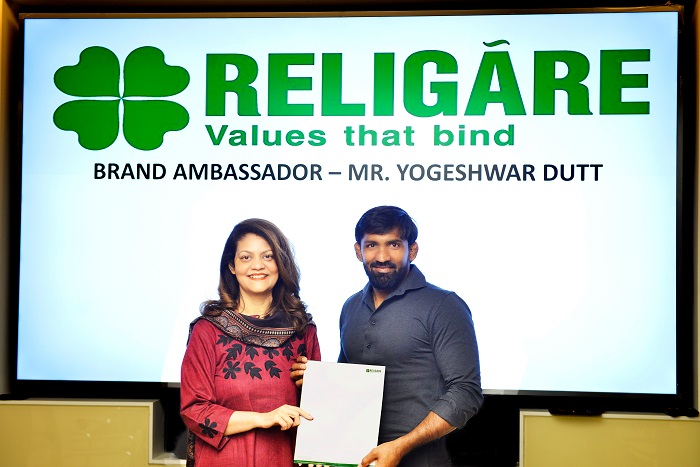Religare Enterprises Limited signs Padma Shri Awardee and Olympian Yogeshwar Dutt as its brand ambassador