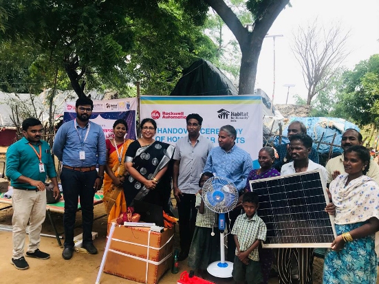Habitat for Humanity India partners with Rockwell Automation to provide home-based solar energy solutions to 355 marginalized families pan-India