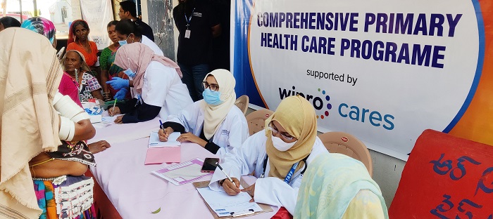Helping Hand Foundation (HHF), in collaboration with WIPRO Care has launched a comprehensive health care program for Women & Children at K. C. Thanda Village under Maheshwaram Mandal, Ranga Reddy District.