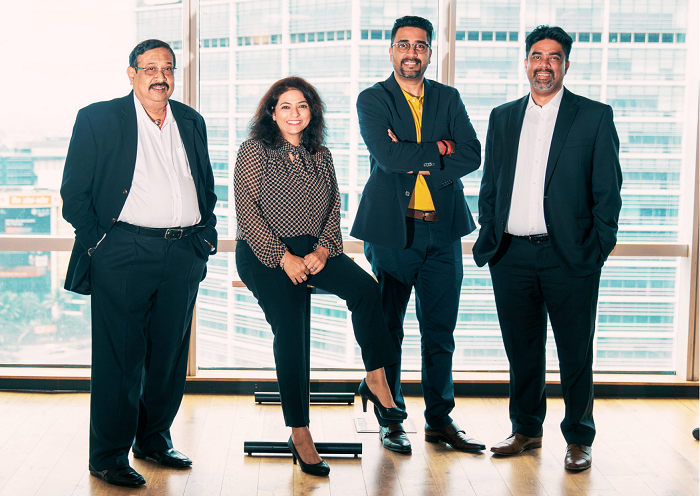 (L-R) A. Mahendran (Chairman at Keybridge), Kokila Dani (Co-Founder and COO, USA at Keybridge) Amod Dani (Co-Founder and COO, India at Keybridge), Amol Dani (Co-Founder and CEO, India at Keybridge)