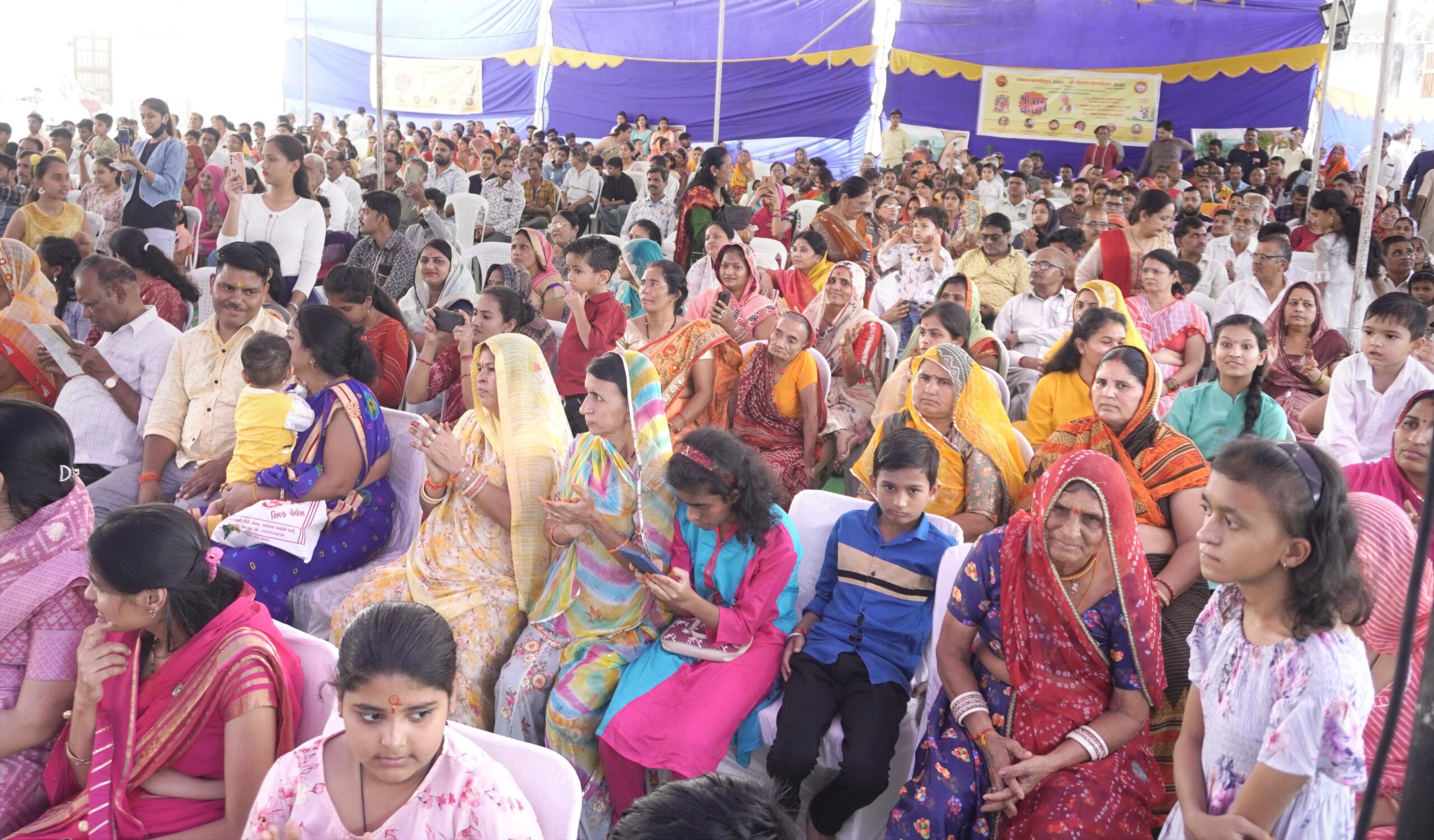 Participants seen at the Annakut Mahotsav and 22 years Celebrations of Satyam Shivam Sundaram Gaunivas