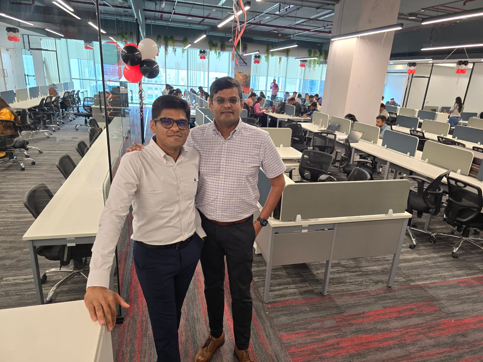 Founders of NeoSOFT, Nishant Rathi (L) & Nikhil Rathi at the newly inaugurated NeoSOFT office in Airoli, Navi Mumbai.